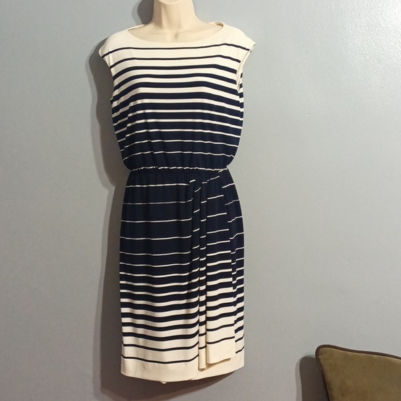 Lauren Ralph Lauren blue and white striped size 4 dress never worn - Picture 5 of 17